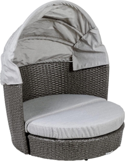 Greemotion Hundekorb mit Dach, Hundebett, Tierbett, Tiermöbel mit Dach, Hundesofa