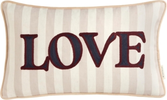 TOM TAILOR HOME Dekokissen Love, mit Leinenanteil