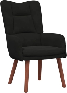 vidaXL Entspannungsstuhl Schwarz 63 x 67 x 94 cm Samt 42001809