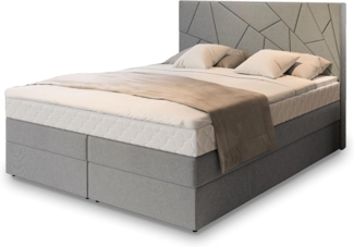 Masseno Boxbett TRANI 180x200 cm mit Bonell Matratze und Topper
