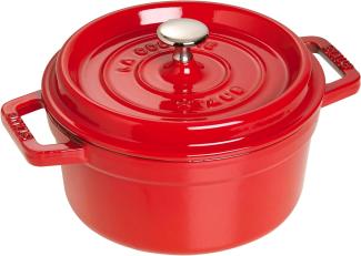 Staub Cocotte, 30 cm | Kirsch-Rot | rund | Gusseisen (40509-861-0)