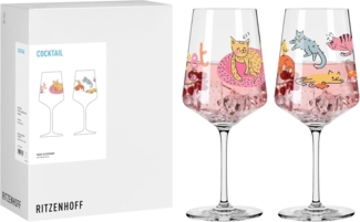 Ritzenhoff Aperitifglas Tierisch Glücklich, Kristallglas