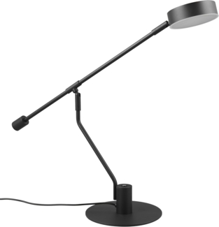 LED Schreibtischlampe MANDURO Schwarz, dimmbar & Tageslicht, 64cm groß