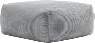 icon Sitzsack Modulares Hocker aus Cord Flauschig „Zen“, Schaumstoff Füllung, für Wohnzimmer, für Schlafzimmer