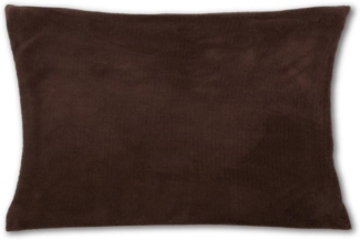 Kissenhülle Kuschel 30x50, Auswahl: braun - hot chocolate mit Füllung