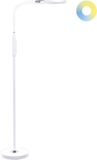 LED Stehlampe CASSIOPEIA mit Dimmer Metall Weiß