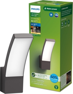 Philips LED Außenwandleuchte Splay anthrazit warmweiß