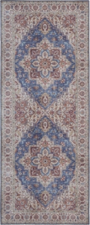 Vintage Teppich Anthea Jeansblau - 80x200x0,5cm