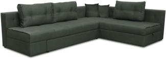 VitaliSpa Ecksofa MILTON Schlaffunktion Couch Schlafsofa Bett Bettkasten Taschenfederkern Sofa XXL