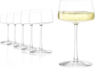 Stölzle Sektglas Stölzle Lausitz Power Champagnerschale 6er Set, Glas