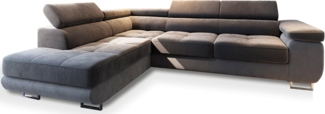 Masseno Ecksofa SELVA mit Schlaffunktion L-Form, Sofa mit Bettkasten