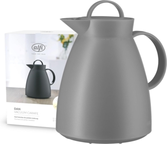 Alfi Isolierkanne DAN, mit Hartglaseinsatz, 1 l, (1-St), 12h heiß & 24h kalt, Drehverschluss