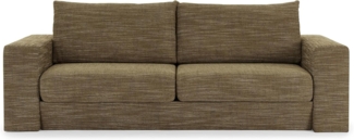 LOOKS by Wolfgang Joop Looks V-1 Designer Sofa mit Hockern, 2 Sitzer Couch, Funktionssofa, braun, Sitzbreite 200 cm