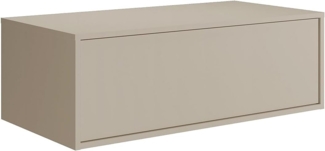 Vente-unique - Waschbeckenunterschrank hängend - Beige - 94 cm - TEANA II