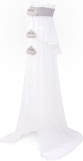 Amilian Betthimmel (Himmel für Babybett, Stubenwagen, Babywiege), Chiffon- oder Vollstoffhimmel