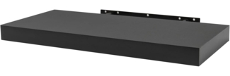 WOLTU Wandboard Wandregal CD DVD Regal Bücherregal Schweberegal Holz Board 110x22. 9x3. 8cm schwarz für Büro, Wohnzimmer, Schlafzimmer, Küche RG9316sz