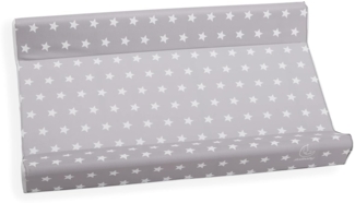 Wickelauflage aus PVC, 2 Seiten, zum Windelwechseln, universell, Maße 49 x 81 x 10 cm, hergestellt in Italien, Italbaby Starlette Grey