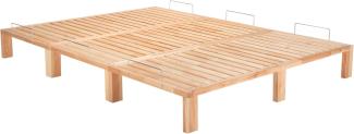 Gigapur Massives Holzbett G56 inkl. Lattenrost und Matratzenbügeln, Liegefläche 290x200 cm Best. aus 1x90, 2x100 cm (11494)