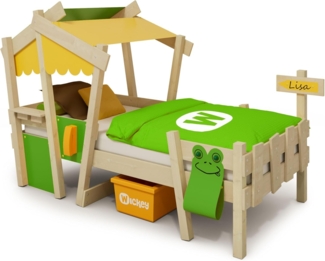 Wickey 'Crazy Candy' Einzelbett gelb/apfelgrün, 90x200 cm