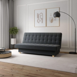 MOEBLO Schlafsofa BELFI, Sofa Kippsofa Klappsofa Clic-Clack Couch für Wohnzimmer Federkern Sofagarnitur Polstersofa - Eleganz und Komfort in einer modernen Version, (BxHxT):192x95x92 cm - mit Bettkasten und Schlaffunktion