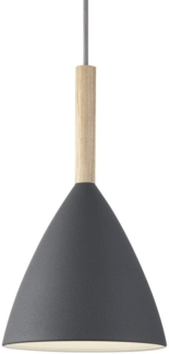 design for the people by Nordlux Moderne Pendelleuchten Pure 20, Braun, grau, Holz, Metall, 43293010