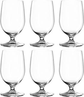 Leonardo Ciao+ Wasserglas 6er Set, Trinkglas, Saftglas, Glas, Extrem Stoßfest, 310 ml, 19839