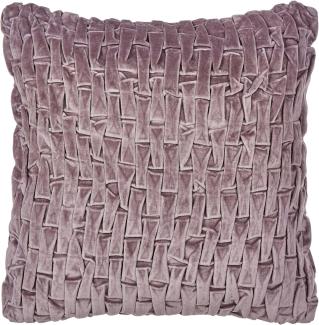 Dekokissen Ohne Muster CHIRITA Samtstoff 45 x 45 cm Violett