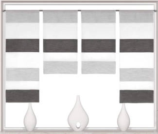 Clever-Kauf-24 Scheibengardine 2291 4er Set Mini Flächen Vorhang, Miniflächenvorhang (4 St), gewebt