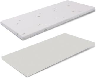 Topper aus Memory Foam 110x200 - Höhe 8 cm, Abziehba, Aloe Vera, Medizinprodukt