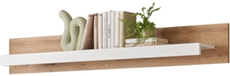 Wandboard Rivian in weiß matt und Eiche 150 cm
