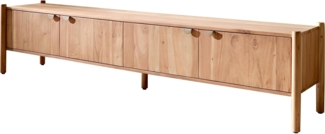 Lowboard Caius 200 cm Akazie Aura 4 Türen