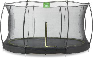 EXIT Silhouette Bodentrampolin ø366cm mit Sicherheitsnetz - schwarz