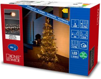 Konstsmide 3867-830 400 Lampen LED Bernstein Indoor/Outdoor Schwarz Kunststoff
