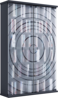 VCM CD / DVD Media Regal Tilano 920088 Anthrazit H. 92 x B. 60 x T. 18 cm