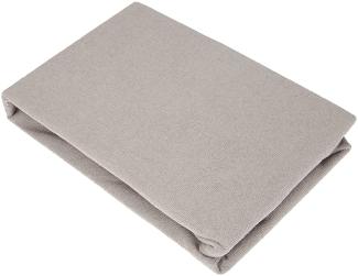 Julius Zöllner 8390349540 Frottee Spanntuch, passend für Laufgittermatratzen 68x90 bis 100x100 cm, Taupe