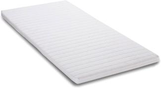 7dreams® Matratzentopper mit viscoelastischer Kaltschaumfüllung - 4,5cm hoch - Matratzenauflage Matratzenschoner orthopädisch mit Memory Foam Effekt (100 x 200 x 4,5 cm)