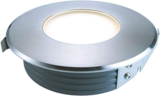 Deko Light Flat III WW Bodeneinbaustrahler Außen LED silber IP67 25lm 3000K >65 Ra 120° Modern