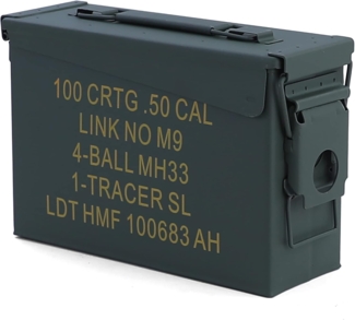 RAMROXX Aufbewahrungsbox Munitionskiste Ammo Box Metallkiste Transport 275x97x185mm grün