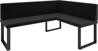 Eckbank Akiko Metal - Eckbankgruppe für Ihrem Esszimmer, Küche modern, Sitzecke, Essecke. Perfekt für Küche, Büro und Rezeption. Solide und Starke Verarbeitung. (INARI 100, 168x128 cm rechts)