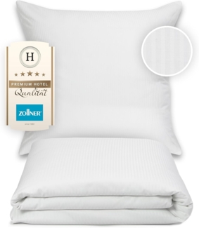 ZOLLNER Bettwäsche, Baumwolle, 2 teilig, 80% Baumwolle, 20% Polyester, vom Hotelwäschespezalisten