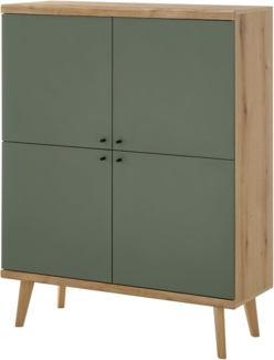 Highboard Juna in Salbei und Eiche Evoke 107 x 134 cm