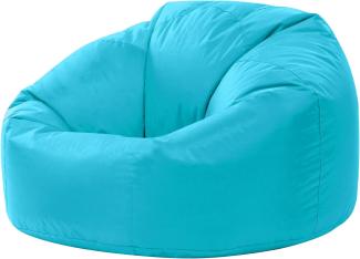 Bean Bag Bazaar Klassischer Sitzsack, Türkis, Sitzsack für Erwachsene Groß, Sitzsack mit Füllung, Indoor Outdoor Sitzkissen Wasserabweisend