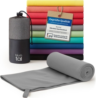 Blumtal Sporthandtuch Mikrofaser Handtuch - kompakte Mikrofaser Handtücher, Mikrofaser (inkl. Transporttasche, einzeln oder als Set verfügbar, 1-St), ultra leicht & schnelltrocknend, Reisehandtuch, Strandhandtuch