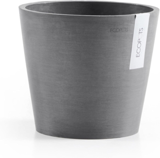 ECOPOTS Blumentopf AMSTERDAM Mini Grey, BxTxH: 13x13x11,4 cm