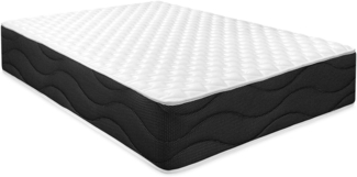 Homey Viskoelastische Matratze Sleep Pro wendbar (Winter-Sommer), Härtegrad mittel bis hoch, Dicke 30 cm, milbendicht, antibakteriell und hypoallergen, 90x200 cm