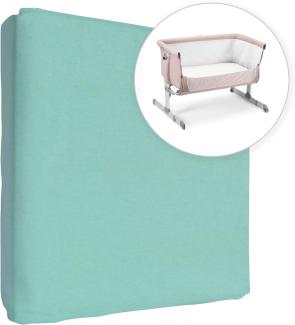 Jersey 100% Baumwolle Spannbettlaken für 83 x 50 cm Baby Co-Sleeper Kinderbett Matratze (Tiffany)