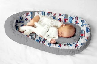 KosPu Multifunktionale Kuschelnest Babynest Kokon für Babys und Säuglinge, Nestchen, Reisebett, 100% Baumwolle, antiallergisch