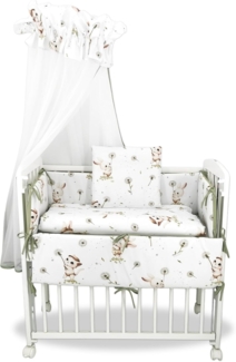 Beistellbett Baby mit Vollausstattung – Design "Kätzchen"