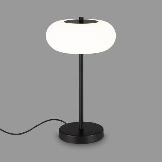 BRILONER Leuchten - Tischleuchte, Tischlampe dimmbar, 4. 8 Watt, 500 Lumen, 4000 Kelvin, Schwarz/Weiß, 350x198mm (HxD)