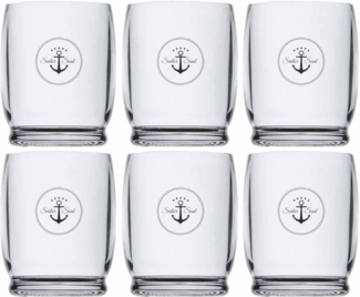 Wasserglas Set 6 Stück, unzerbrechlich - Sailor Soul